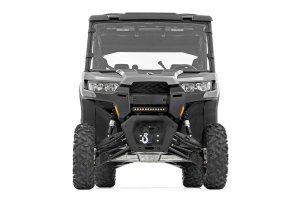 Can-Am Defender MAX HD10 Winch Plate - Rough Country - RS4500S - Black - '16-'18 Can-Am Defender MAX HD10 Winch Plate - Rough Country - RS4500S - Black - '16-'18